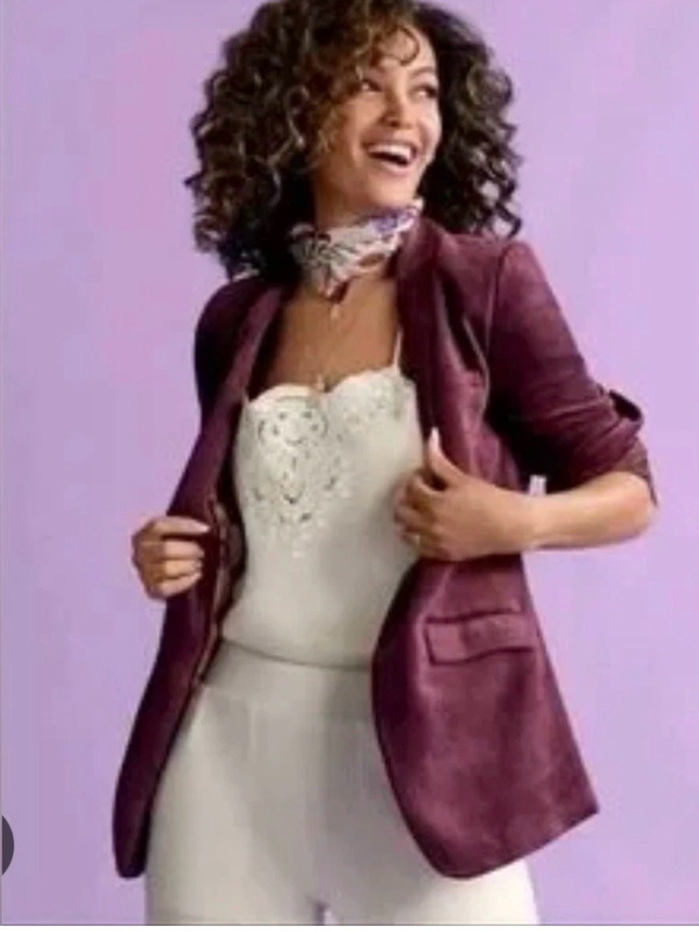Cabi Vineyard Williams Jacket Blazer MEDIUM FALL 2023 #4491 Velvet Thrive Size M